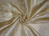 SILK BROCADE fabric CREAM X METALLIC GOLD 44&quot;