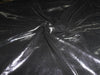 silver black foil printed polyester georgette semi sheer fabric 44&quot;
