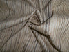 TUSSAR SILK FABRIC WITH WILD NOIL SILK STRIPES 44&quot; WIDE