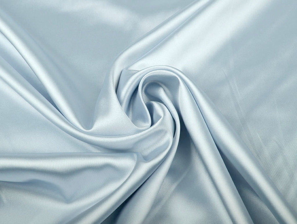 Light Baby Blue viscose modal satin weave fabric ~ 44&quot; wide.(82)