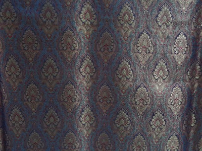 BROCADE FABRIC BLUE, PINK,GOLD