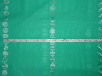 COTTON VOILE FABRIC~EMBROIDERY-5 YARDS-44&quot;GREEN