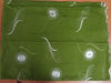 COTTON VOILE FABRIC~EMBROIDERY-5 YARDS-54&quot;GREEN WIH METALLIC SILVER