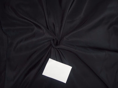 50 mm heavy weight JET BLACK SILK TAFFETA fabric 54&quot; wide*