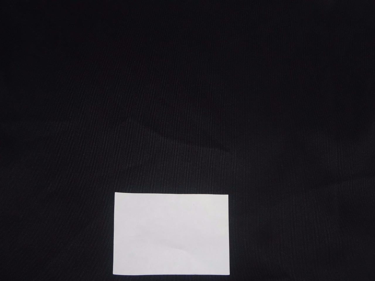 40 mm heavy weight JET BLACK SILK TAFFETA fabric 54&quot; wide