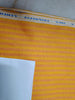 100% Linen Mango and Mustard stripe 60's Lea Fabric 58" wide [10558]