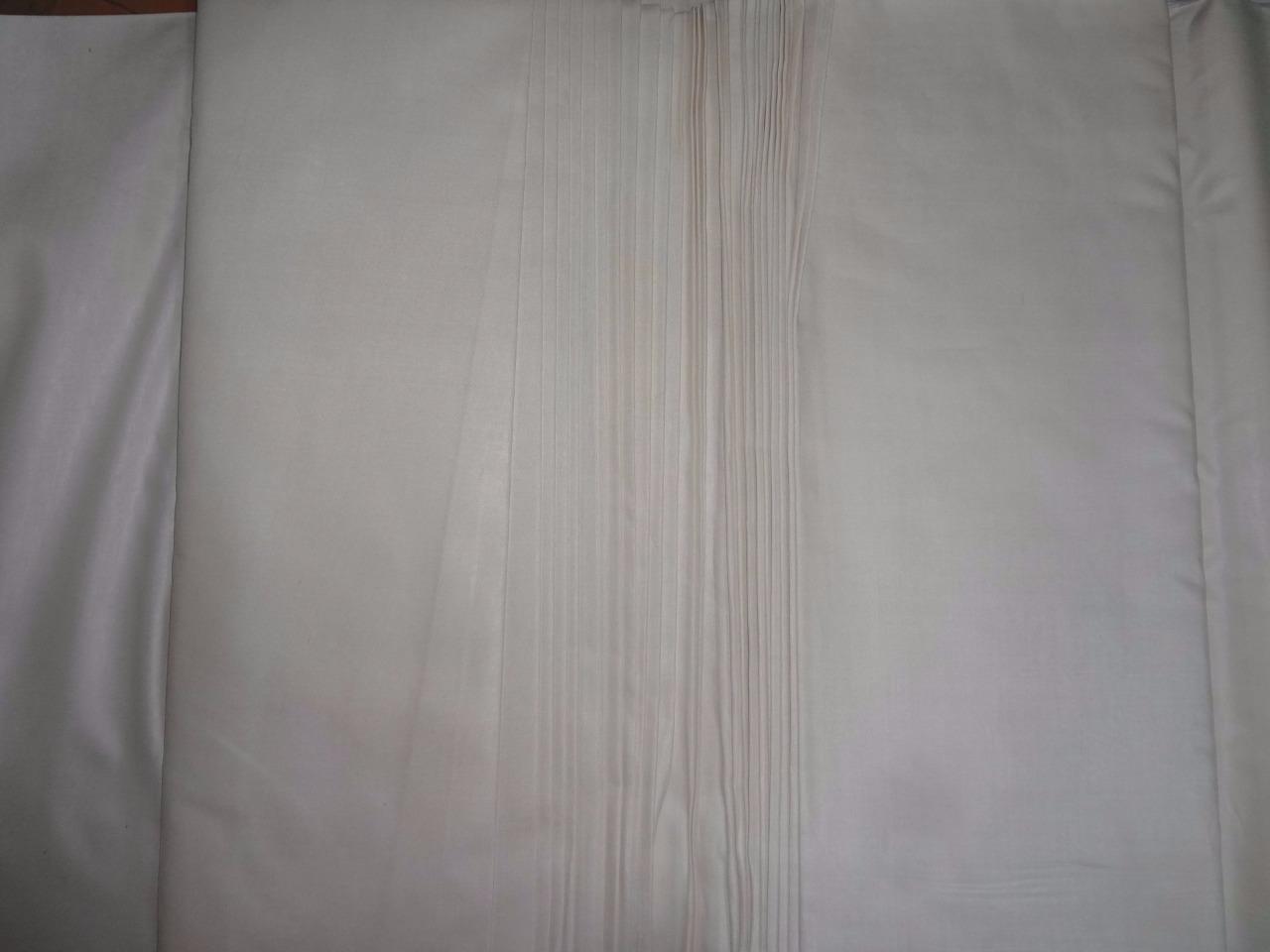 TUSSAR VISCOSE SILK NATURAL IVORY FABRIC 44&quot; WIDE