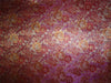 SILK BROCADE PURPLE RED MUSTARD &amp; GOLD COLOR 44&quot;INCH