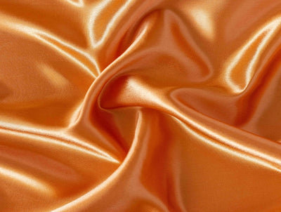 Bright Orange viscose modal satin weave fabric ~ 44&quot; wide.(84)