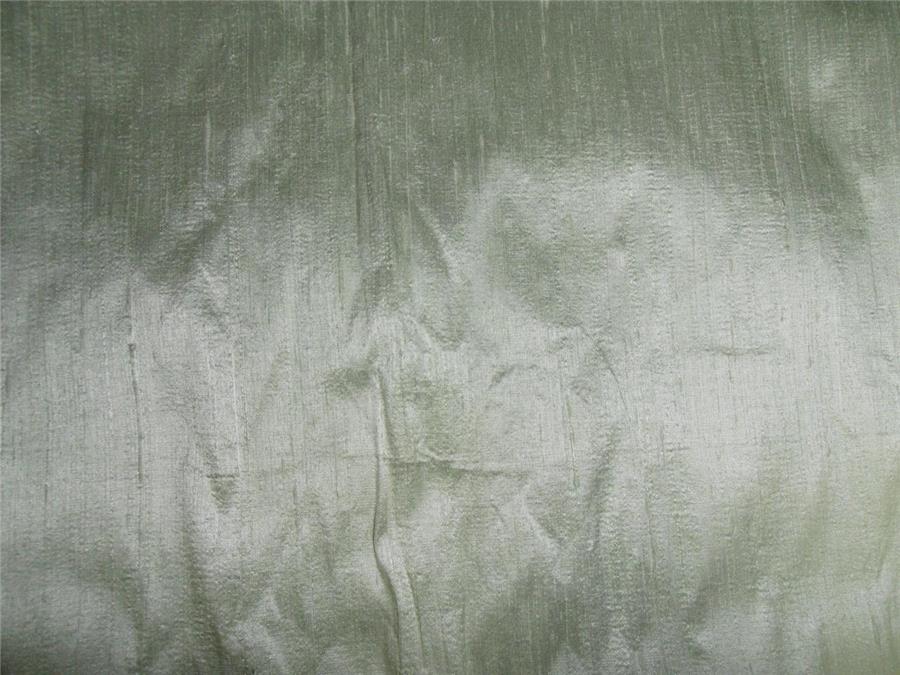 100% PURE SILK DUPIONI FABRIC DUSTY OLIVE GREEN colour 54&quot; wide WITH SLUBS* MM59[4]