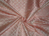 BROCADE PASTEL PEACHY PINK X SILVER COLOR 44&quot;INCH