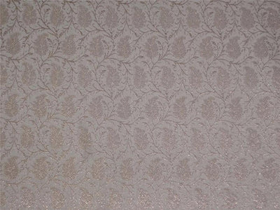 BROCADE FABRIC CREAM X METALLIC GOLD COLOR 44" WIDE BRO451[2]