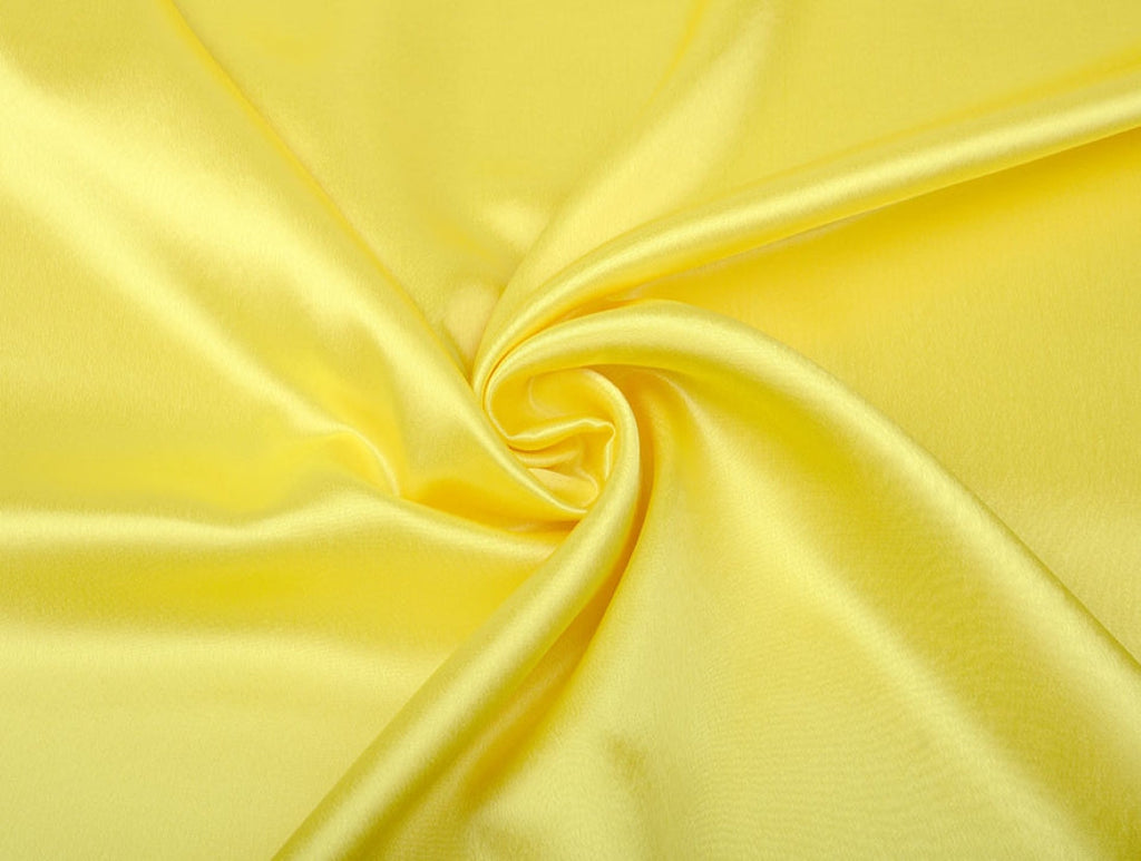 Bright Yellow viscose modal satin weave fabric ~ 44&quot; wide.(85)