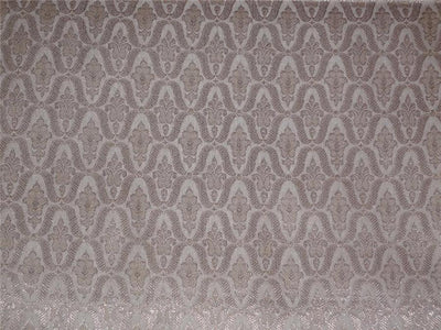 SILK BROCADE~WIDTH 44 ~ creamy gold x metallic gold color