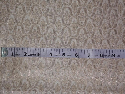 SILK BROCADE~WIDTH 44 ~ creamy gold x metallic gold color