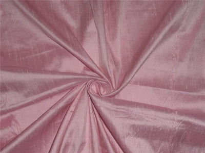 100% PURE SILK DUPIONI FABRIC BABY PINK clour 44&quot; wide WITH SLUBS
