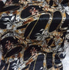 japanese satin printed fabric 44&quot;~dark floral