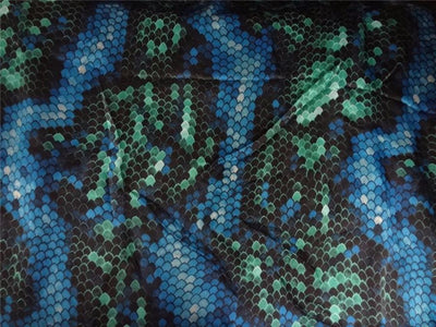 japanese satin printed fabric 44&quot;~snake print