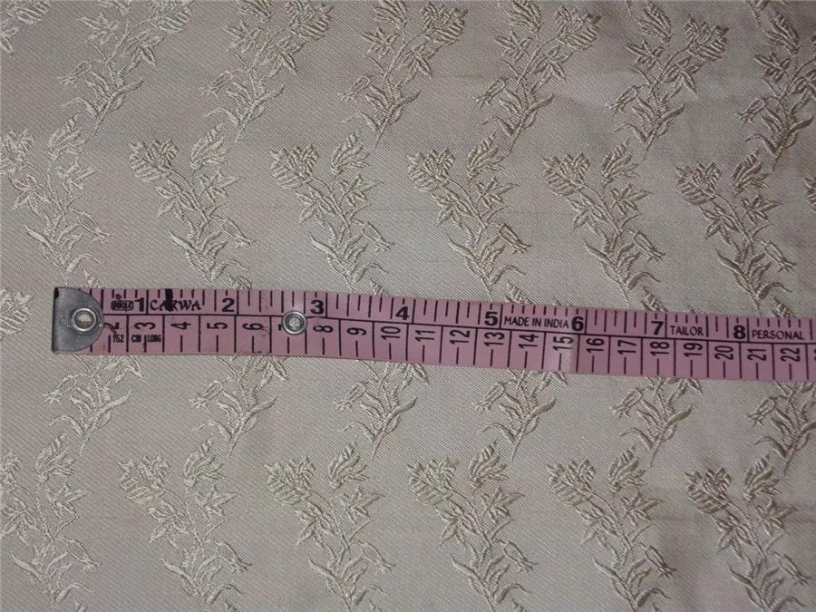 SILK TAFFETTA CREAM COLOR JACQUARD 54" WIDE  TAFJ23
