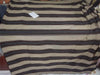 100% Silk Taffeta Fabric GREY/BLACK/BLUE COLOR stripes 54" wide Taf#S137