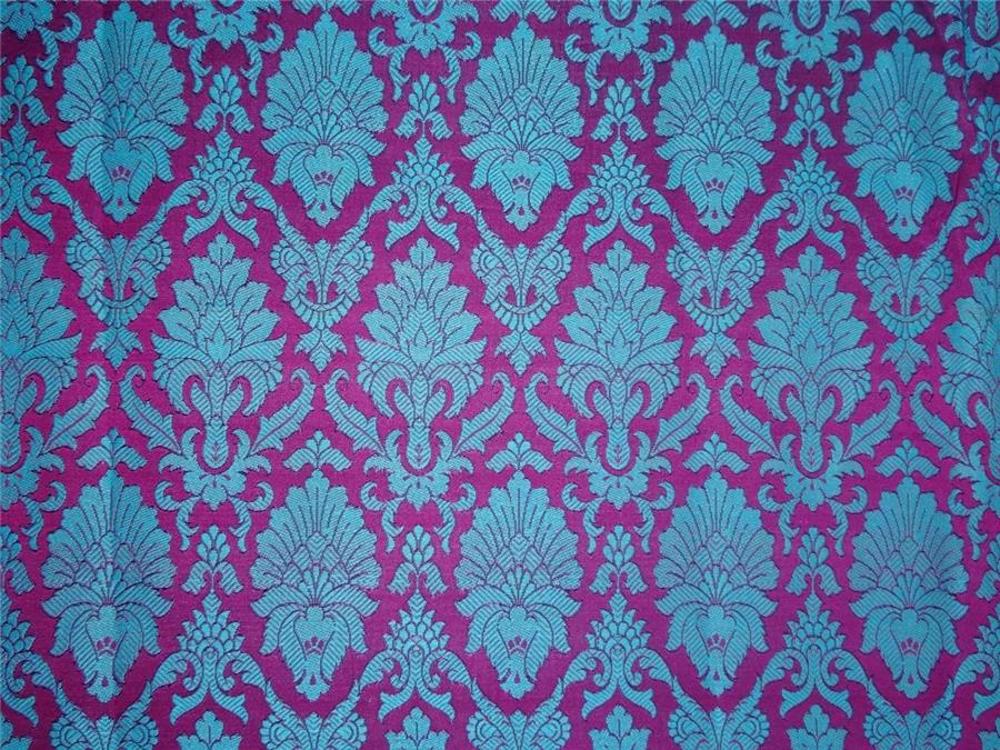 BROCADE~WIDTH 44 ~ PURPLE X BLUE COLOUR