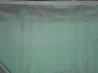 PURE SILK DUPIONI FABRIC GREEN X IVORY COLOR 54" wide DUP200[2]