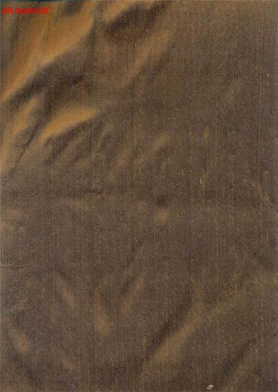 Silk dupioni fabric chestnut brown colour 54" wide