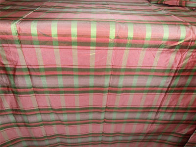RED &amp; GREEN PLAIDS~SILK TAFFETA -54&quot; wide available for bulk preorder