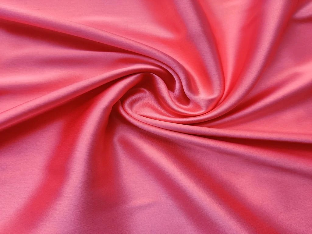 Imperial Red viscose modal satin weave fabric ~ 44&quot; wide.(86)