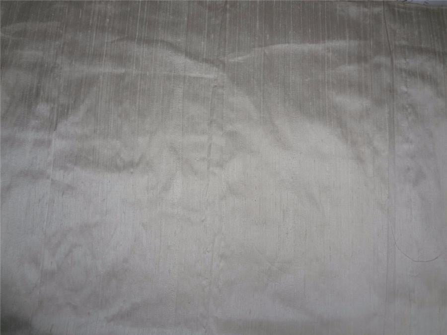 100% PURE SILK DUPIONI FABRIC IVORY color 54&quot; wide WITH SLUBS