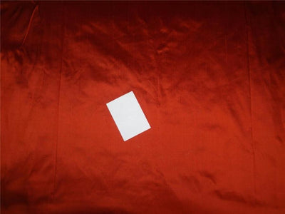 100% PURE SILK DUPION FABRIC BRICK RED COLOR 54&quot; wide WITHOUT SLUBS*DUP202[1]