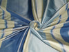 100% Silk Taffeta shades of blue color stripes 54" wide TAFNEWS7[1]