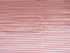 100 % Silk taffeta red and dark ivory colour 4mm stripe 54" wide [TAFS2]
