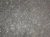 HEAVY EMBROIDERED SILK GEORGETTE fabric WITH BEADS SILVER COLOR 1.85 YARDS
