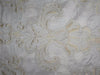 DUPIONI silk EMBROIDERY 54&quot; INCHES REVERSABLE IVORY  AND BLACK AND IVORY And CREAM DUP#E12