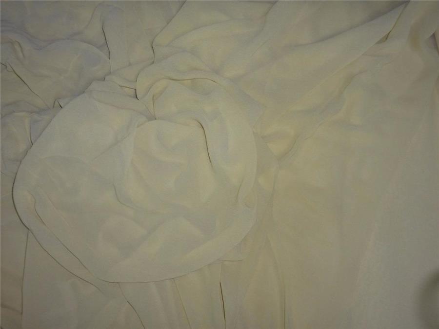 SILK GEORGETTE 54&quot; WIDE~LEMON GREEN COLOR 60 GRAMS