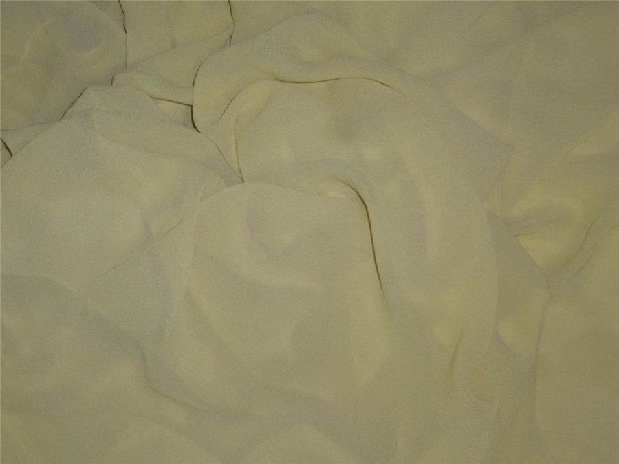 SILK GEORGETTE 54&quot; WIDE~LEMON GREEN COLOR 60 GRAMS