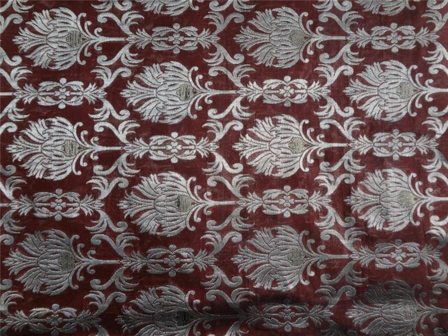 Brocade fabric Red X Metallic Gold Color 44&quot;
