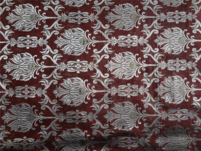 Brocade fabric Red X Metallic Gold Color 44&quot;