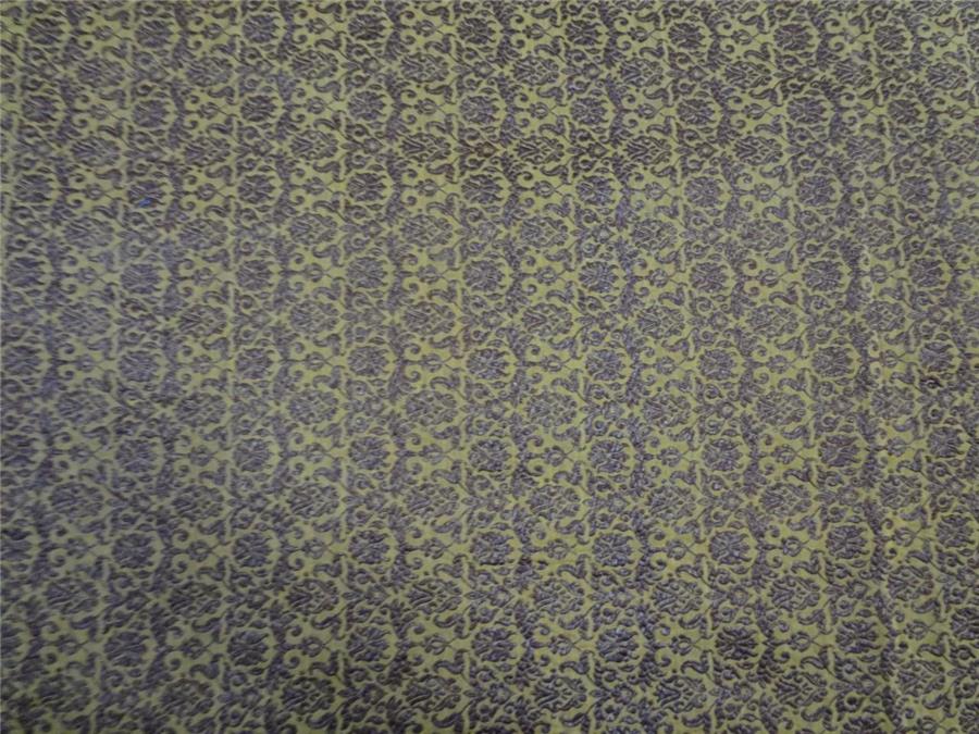 Brocade fabric Mustard X Metallic Gold Color 44&quot;Cut Pcs 3.25 yrds