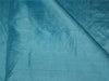 100% PURE SILK DUPIONI FABRIC DUSTY PASTEL BLUE colour 54&quot; wide WITH SLUBS*