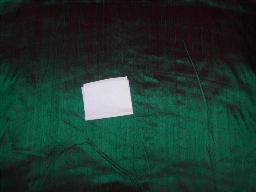 100% PURE SILK DUPIONI FABRIC RED X GREEN 54&quot; WITH SLUBS*