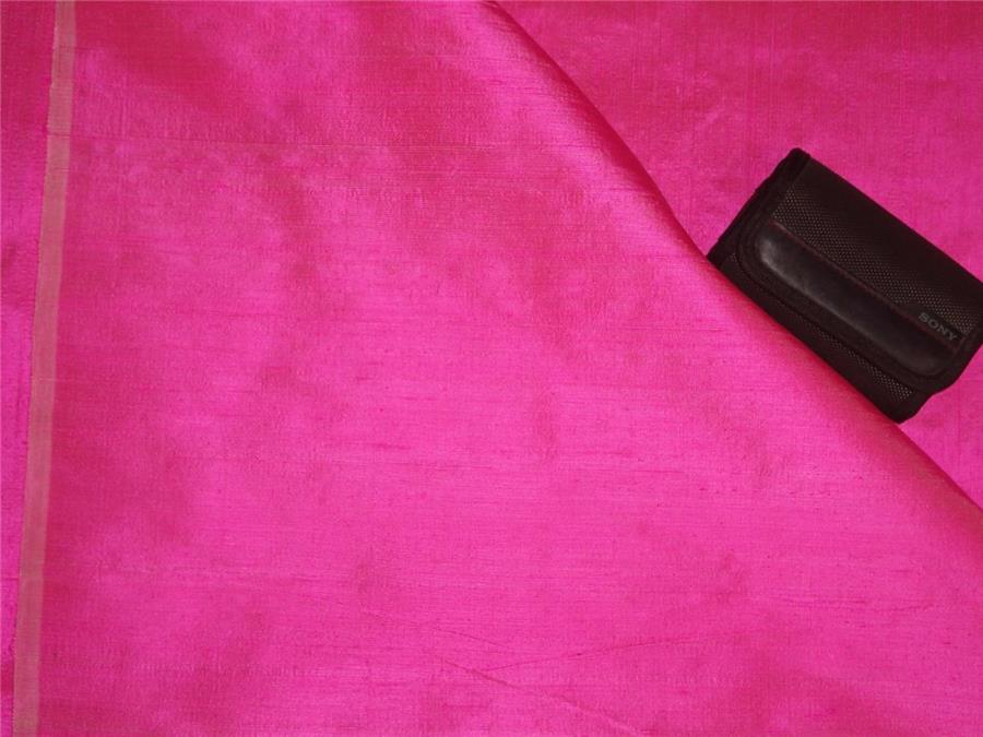 100% PURE SILK DUPIONI FABRIC CANDY PINK colour 54&quot; wide WITH SLUBS*MM63[3]