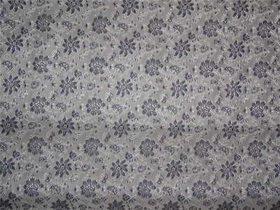 Brocade fabric Sliver X Navy Blue Color 44&quot;BRO465[1]
