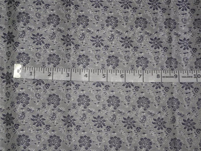 Brocade fabric Sliver X Navy Blue Color 44&quot;BRO465[1]