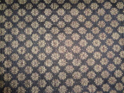 Brocade fabric Black,Brown X Metallic Copper Color 44&quot;Cut Pcs 2.15yrd