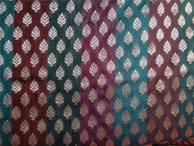 Brocade fabric Wine X Metallic Gold 44&quot;Cut Pcs 3.25yrd