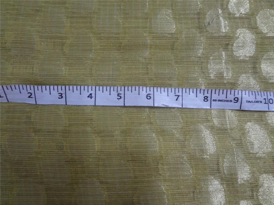 BROCADE FABRIC YELLOW 44&quot;CUT PCS 2.90 YRD