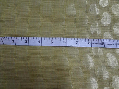 BROCADE FABRIC YELLOW 44&quot;CUT PCS 2.90 YRD