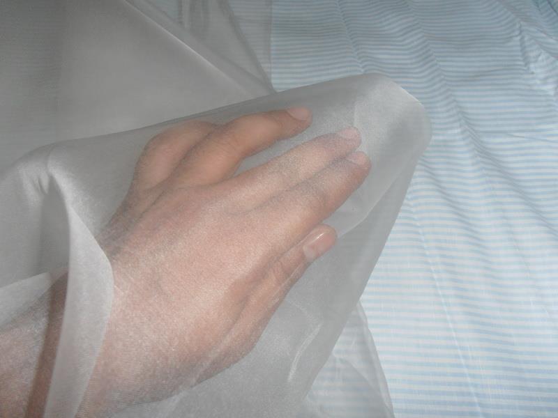 100% silk premium quality 5.2 momme -off White Imported silk organza 44&quot; wide